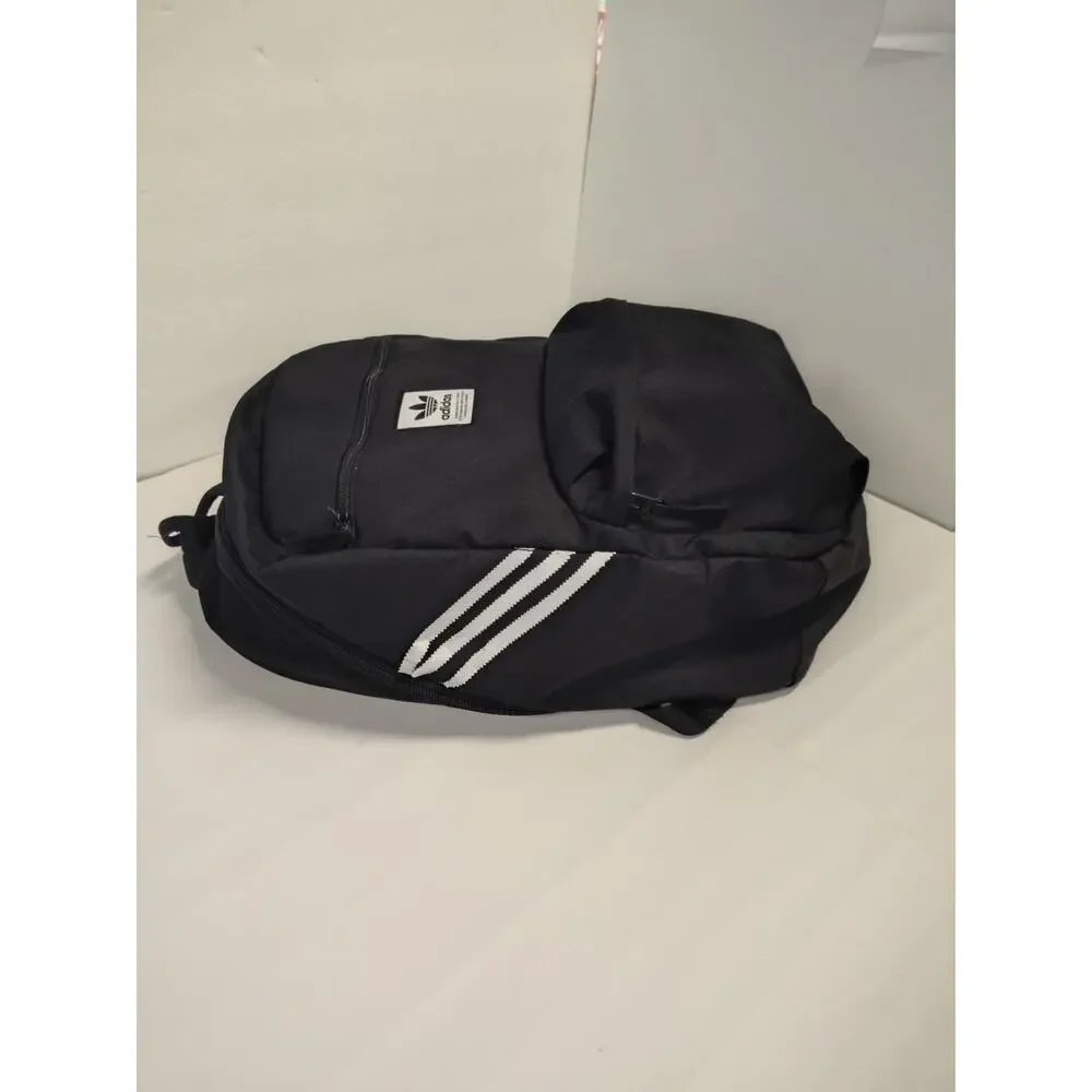 Adidas Originals National 3-Stripes Backpack EV8026 Black FLAWED
